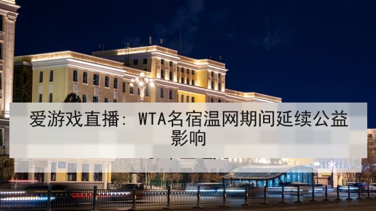 爱游戏直播: WTA名宿温网期间延续公益影响 爱游戏直播: WTA名宿温网期间延续公益影响